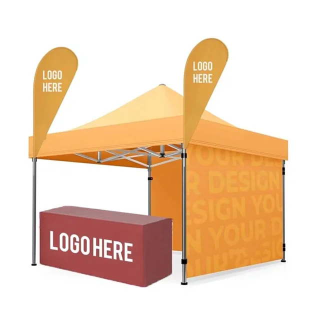 10x10 Advertising Logo Outdoor Aluminum Trade Show Exhibition Event Marquee Gazebos Canopy Pop Up Custom Printed Tents