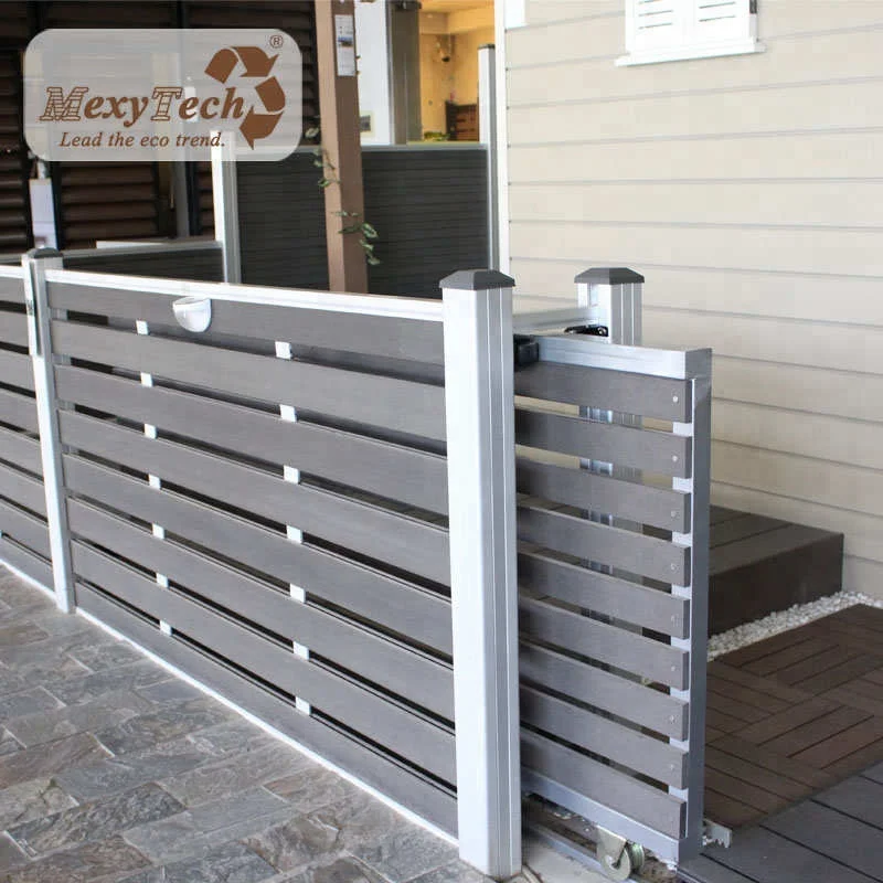 Easy Installation WPC Fence Entrance Gates Door and Grills Design for Balcony Garden