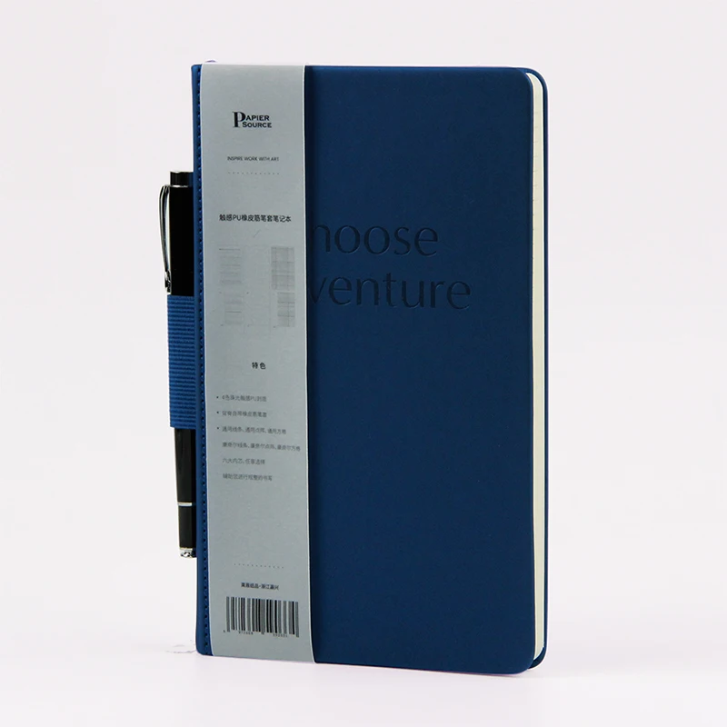 Lion Paper Business Diary Journal Pen Loop PU Leather Hardcover A5 Notebook