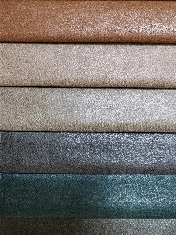
China sofa fabric manufacturer suede sofa fabric luxury bronzing suede material fabric for sofa 94% Polyester 6% nylon 