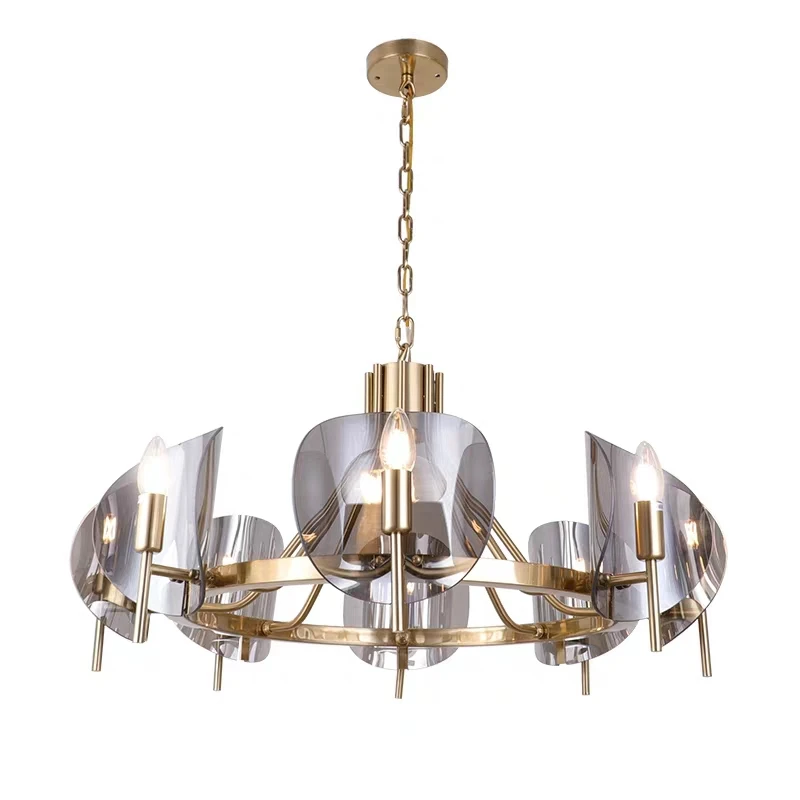 Home Decor Hotel Pendant Lamp Home Decor Dining Room Modern Modern Brass Pendant Light Modern Hanging Lamp Glass Chandelier