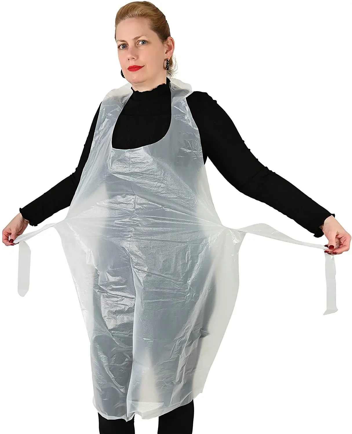 New Design HDPE LDPE Custom Medical Transparent Thick Waterproof Disposable Pe Apron
