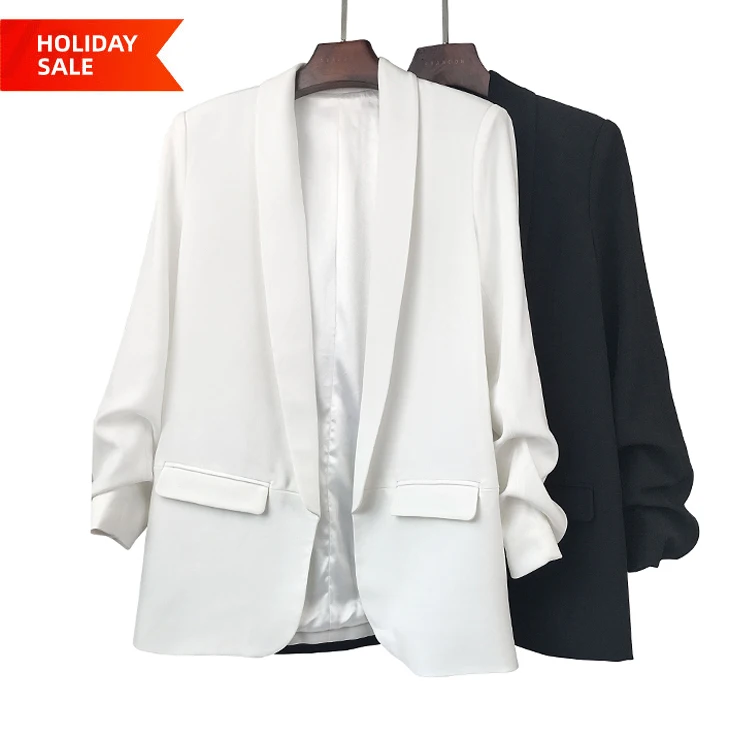 2021 Latest Fashion S-2XL 100% Polyester Outerwear OL Office Lady Women Blazer