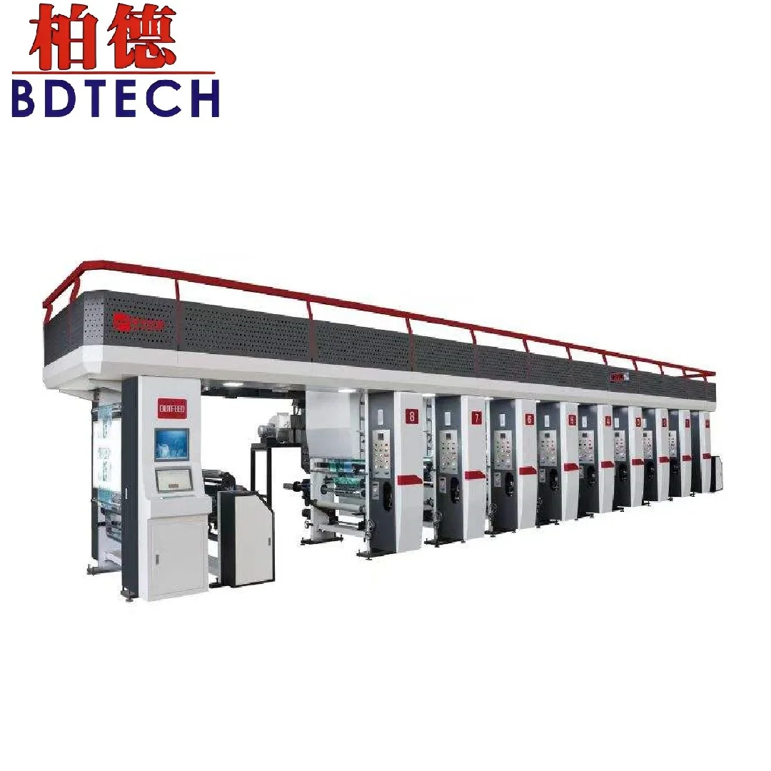 JHY200 8 10 12 цветов высокоскоростная пластиковая пленка BOPP ПВХ ротогравюрный печатный станок для упаковки пищевых продуктов