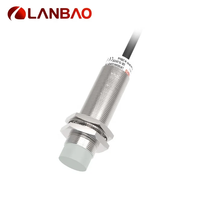 LANBAO LR18XCN20DPCY-E2 inductive proximity sensor PNP NC 20mm sensing distance non-flush CE UL certified inductive proximity
