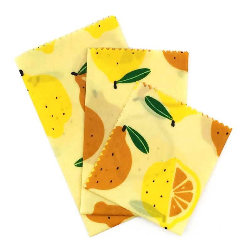 Hot sale High Quality food grade certification  Beeswax Reusable Fruit Wrap Bees wax Cloth