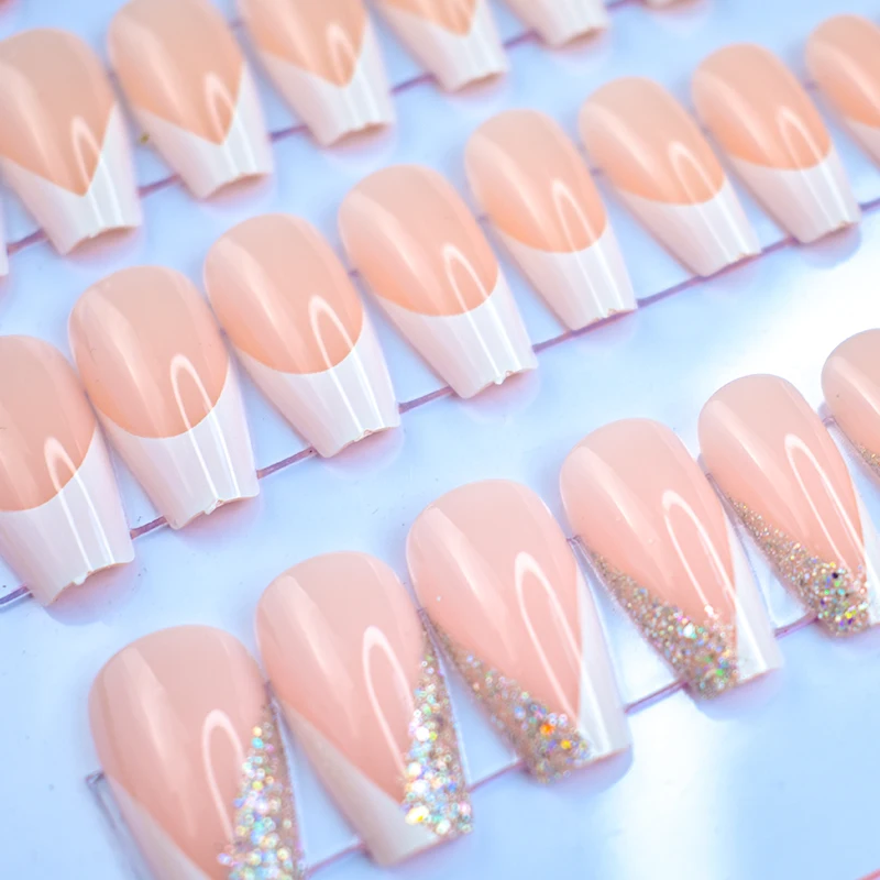 Fashion Custom Handmade Press on Nail and Full Cover Nail Tips Nail Beauty Art Fingers Decoration Design 100 Sets Standard Size