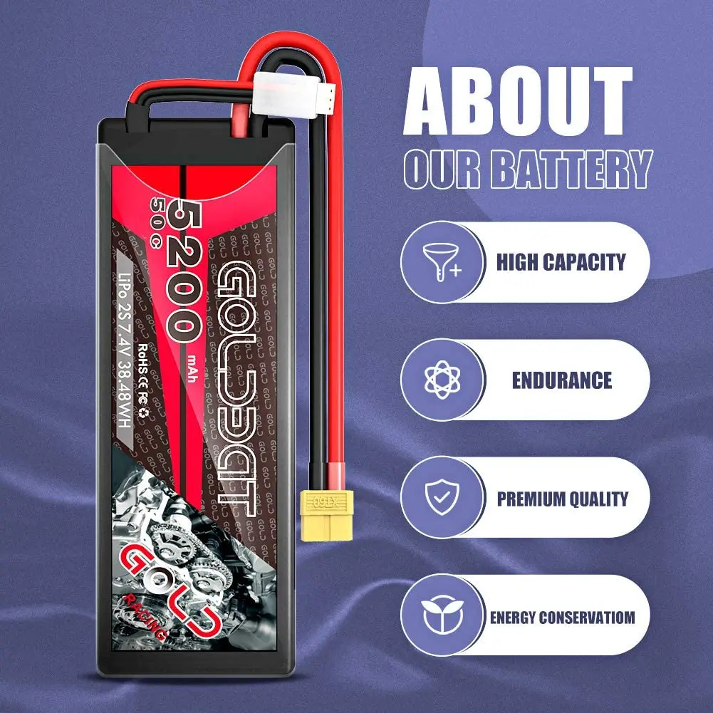 GPR 3S 5200mAh 50C 11 1 V Жесткий корпус RC Lipo аккумулятор с разъемом для радиоуправляемого