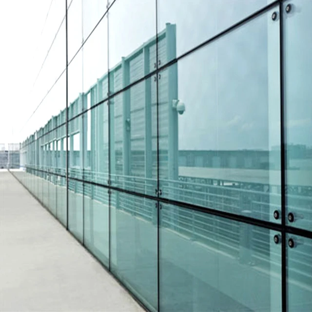Tempered Glass Thermally Broken Building Exterior Curtain Wall Unitized System Aluminum Glass Curtain Walls
