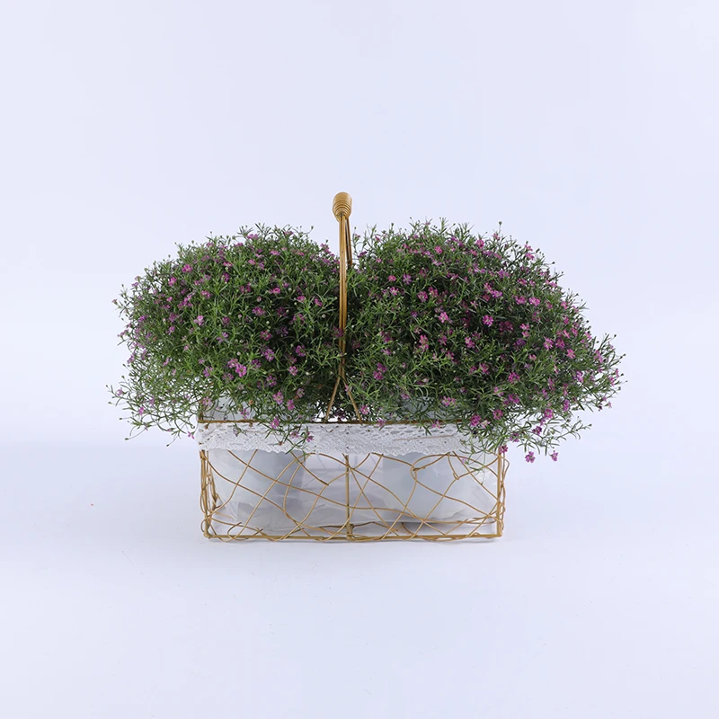 
2021 new design serving basket metal basket bicycle metal metal flower basket 