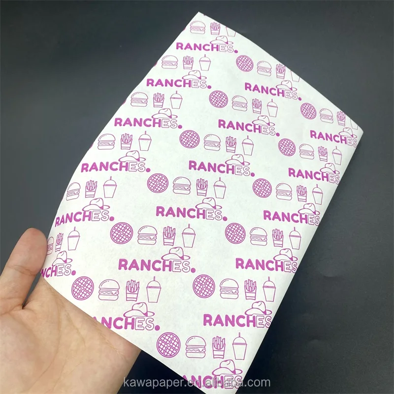 Greaseproof paper 28-50gsm custom size White Kraft Paper Packing Paper