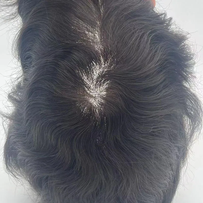 Q6 стиль baisite волосы сильные двойные узлы 100% remy человеческие высокого качества мужские система