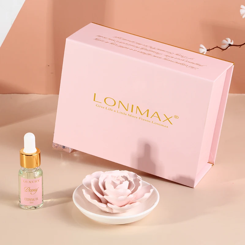 Custom LUXURY Individualized Wedding Souvenirs For Guests Favors Porcelain Flower Essential Oil Ceramic Diffuser SA-2245