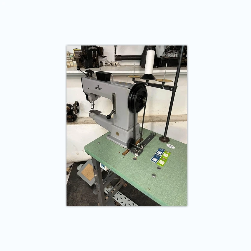 Popular Sale Used Adler 205-64 Extra Heavy Duty Needle Feed (walking Needle) Industrial Sewing Machine White Manual 100 40KG