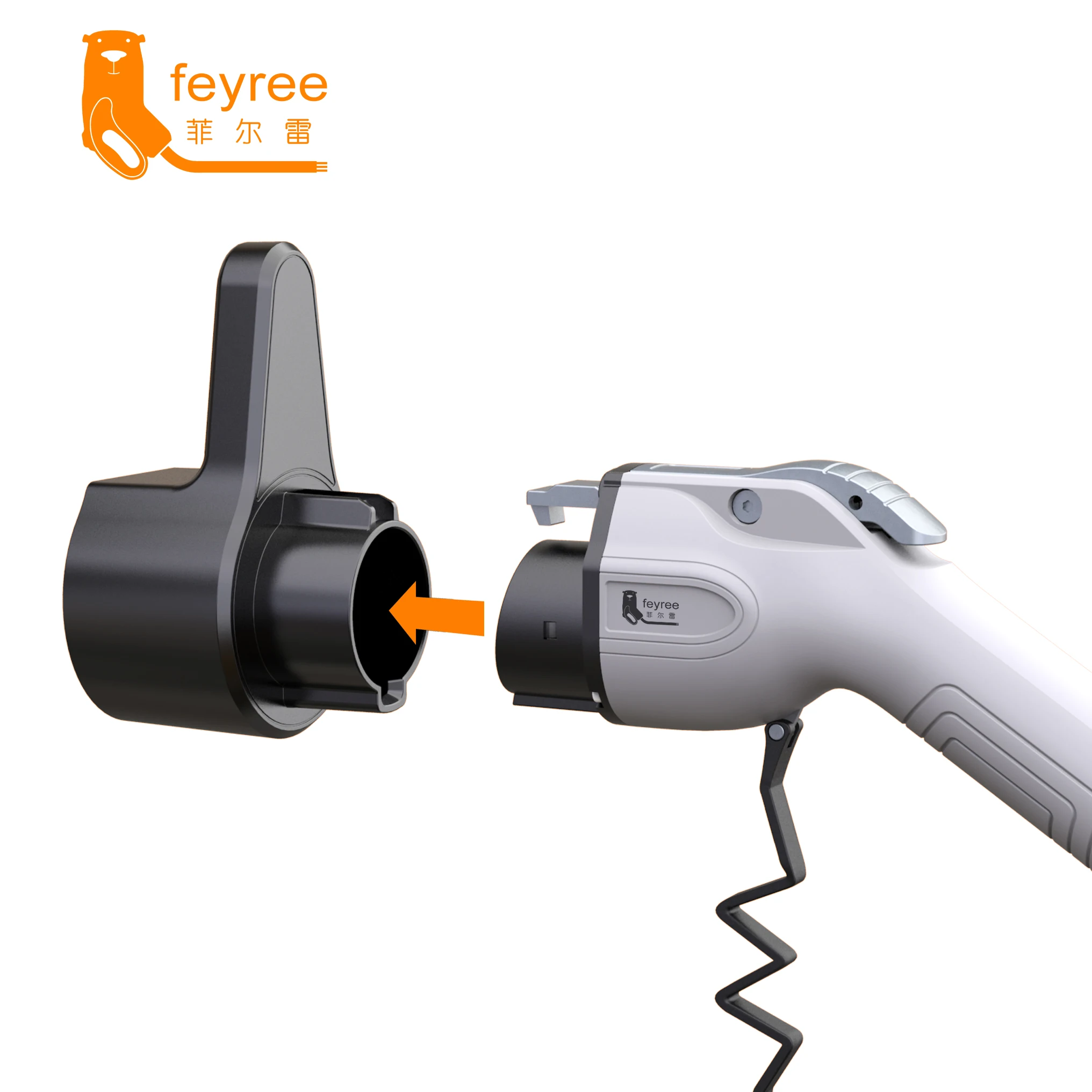Feyree EV Charger Holder Holster Dock For Electric Vehicle Type1 J1772 Connector Charging Cable Extra Protection Leading Wallbox