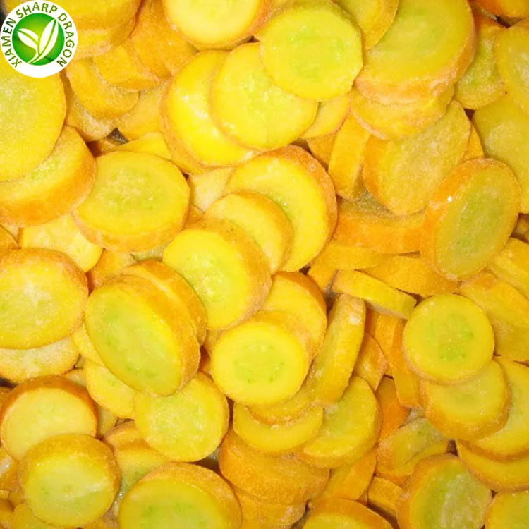 Wholesale price Frozen yellow Green Zucchini Dice Slice Chunk Diced Block Cubes Cuts IQF Healthy Natural Factory Direct Sales