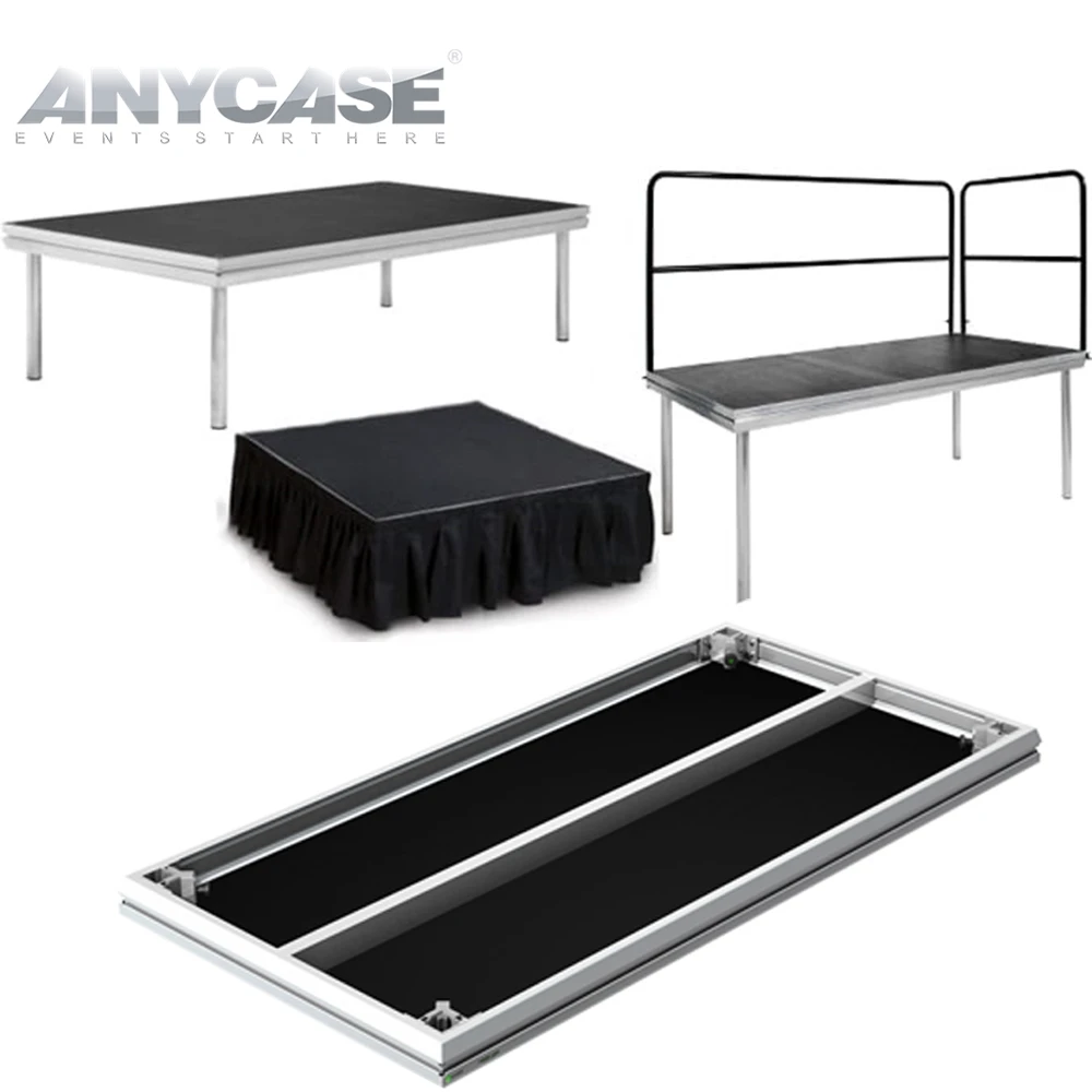 New Year TUV certificated 1.22x1.22m Easy Install CE certificate ANYCASE aluminum stage
