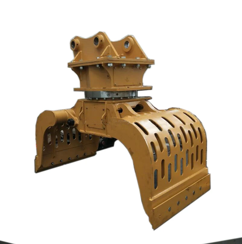 China supplier excavator attachment sorting grapple with rotating