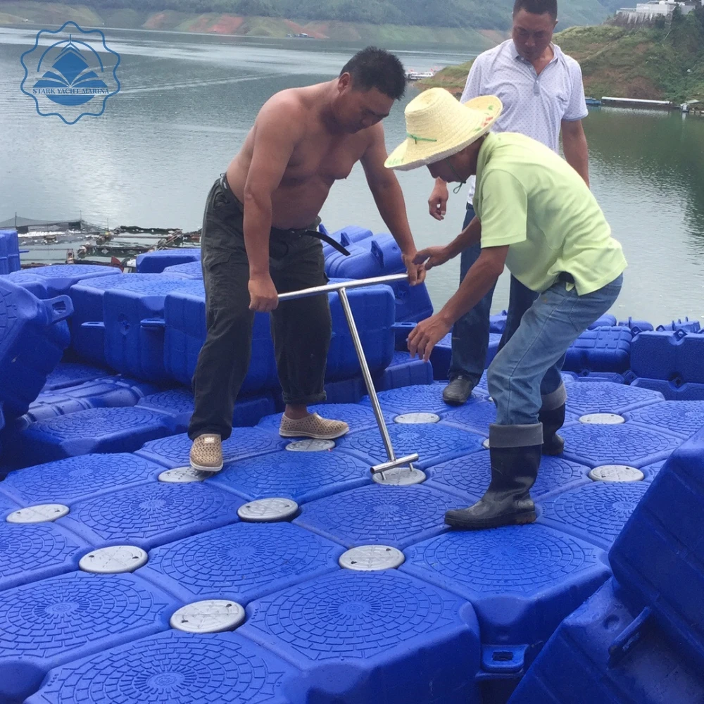 portable plastic floating dock boat