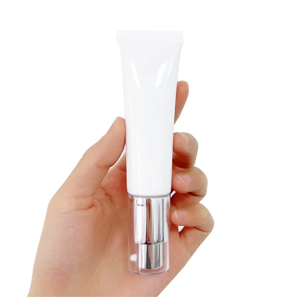 Factory Price cosmetics plastic tube with pump airless cream pump tube