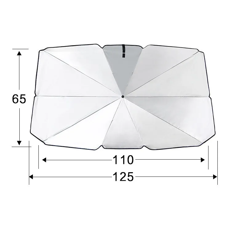 2021New Arrival Universal  Front Windows Windscreen  Foldable Car Umbrella sunshade