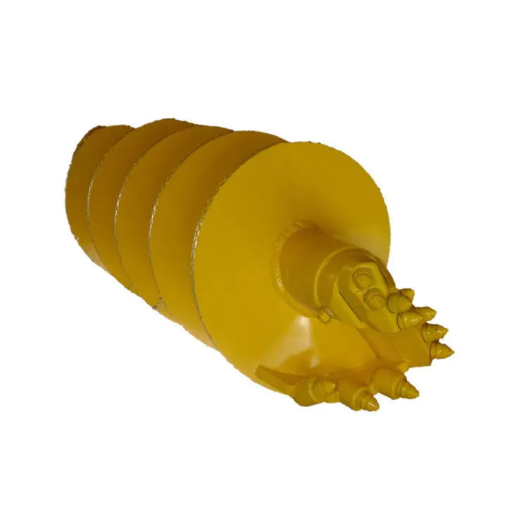 Teeth Single Cut Flat China Augers Rock Drilling Auger