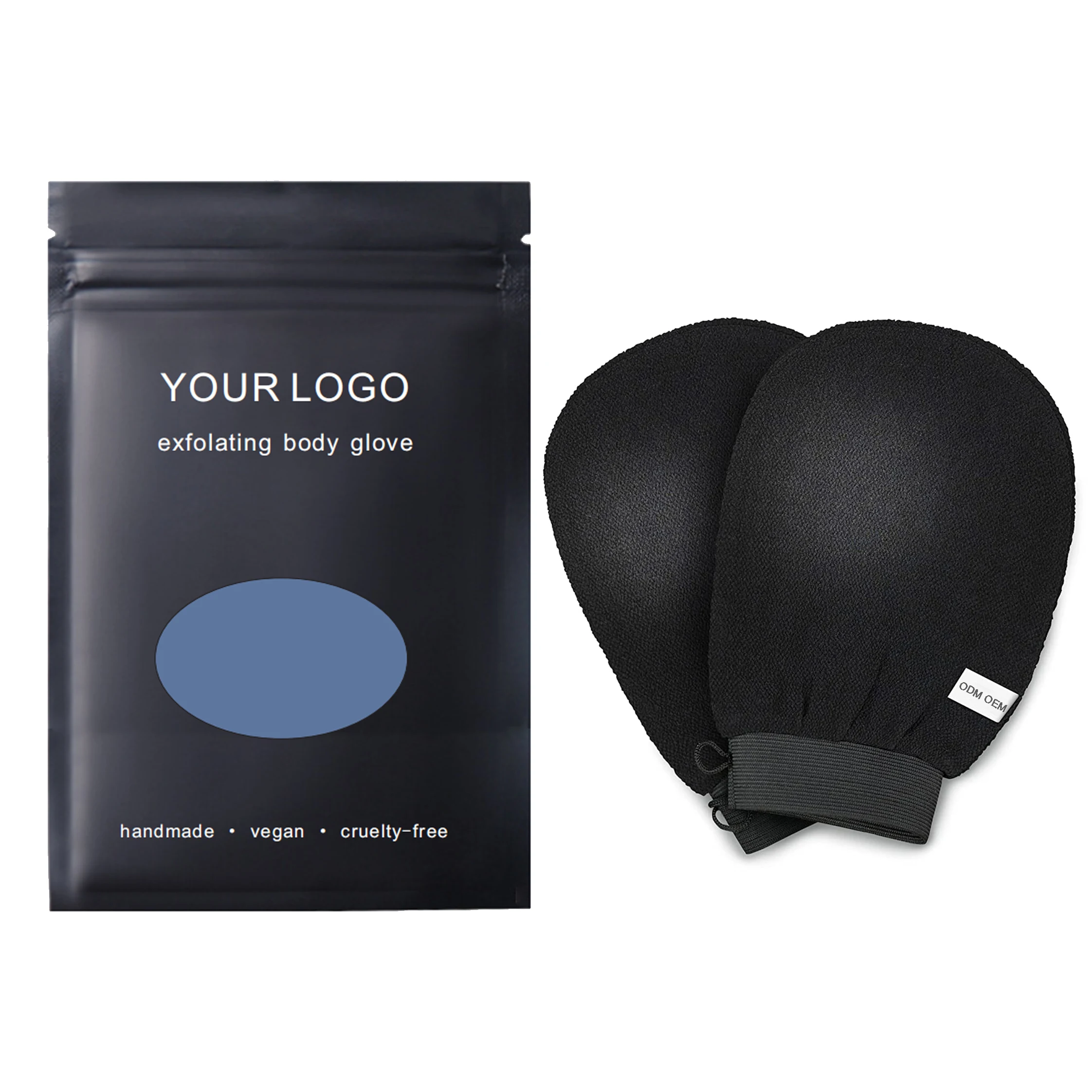 New customized private logo luxury magic natural silk viscose fiber scrub women body wash cleaner hand bath exfloating glove