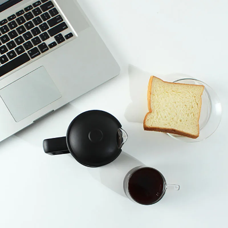 Hand Grind 350ml Glass Mug Stainless Steel Foam Maker Tea Coffee Brewer French Coffee Press