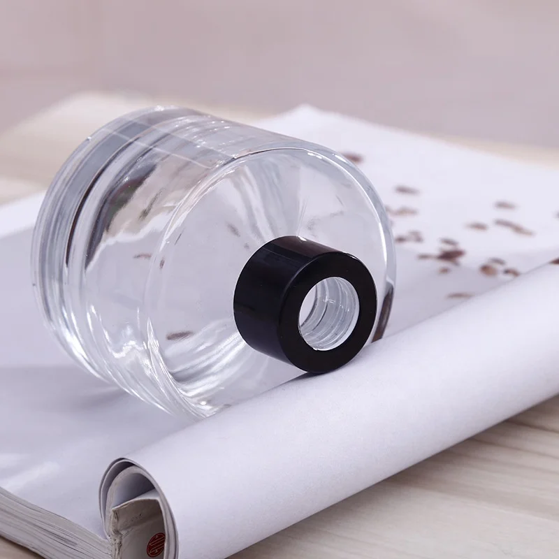 50ml 100ml 150ml 200ml factory round empty glass reed diffuser bottles wholesale