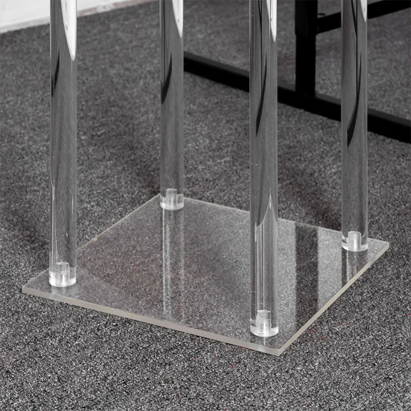 Wholesale High Quality Wedding Floral Stand Columns Acrylic Clear Flower Table Centerpiece  Acrylic Flower Stand