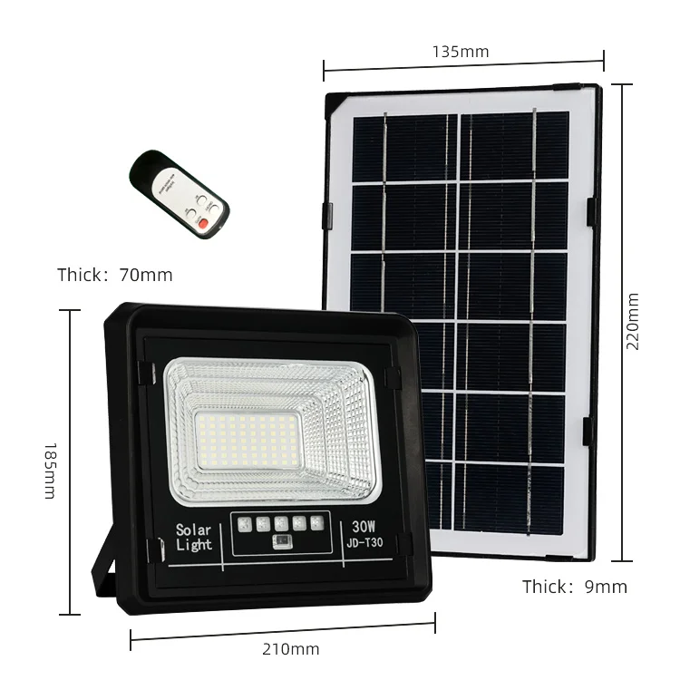 JD Outdoor IP67 Garden Security  60W 600W 500W 400W 300W 200W 100W Solar Powered Led Flood Light