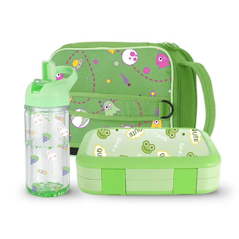 Lunch Box Portable Stainless Steel Food Containers School Kids Cute Bento Lunchbox Set