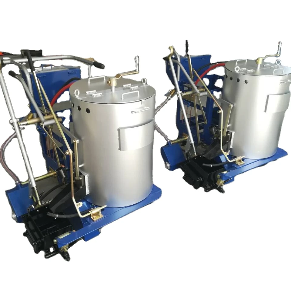hand push traffic line marking striping machine roadway line painting road marking machine thermoplastic hot melt