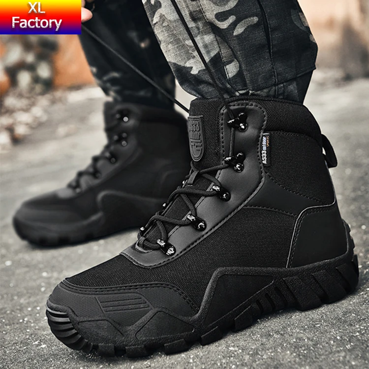 Hiking Boots Safety Features Simple Gentleman Forest Hunting Platform Anti-collision Work Shoes