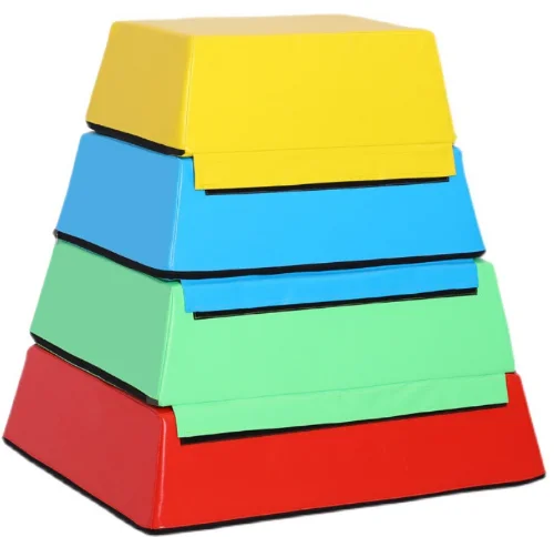Children Happy Gymnastics Four-section software pommel horse Fitness training multi-function vaulting jump box