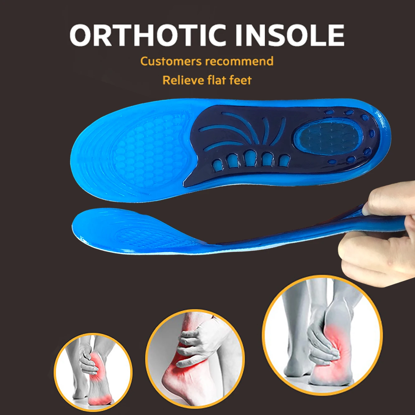 shock absorption insoles orthopedic insoles kids orthotic insoles arch