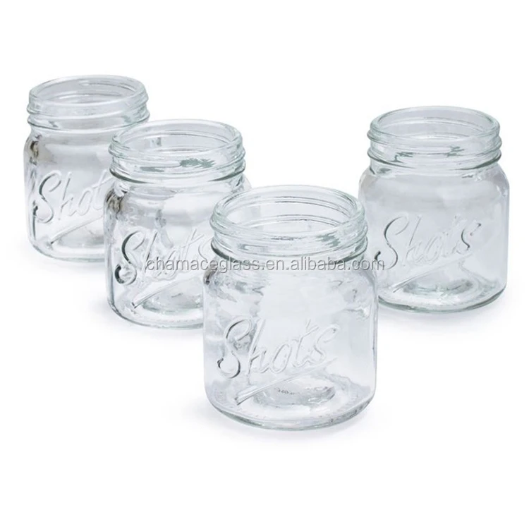 50ml Mason Jar Shot Glasses Mini Mason Jar Shot Glass with Cap