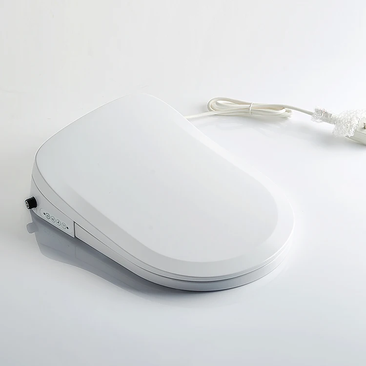 CE waterproof white sanitary bathroom automatic electric heated bidet smart toilet lid cover smart toilet seat with remote