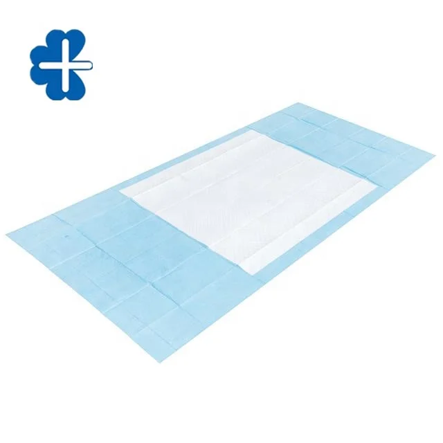 80cm*180cm Fluff Core Disposable Hospital Bed Liners with Wings