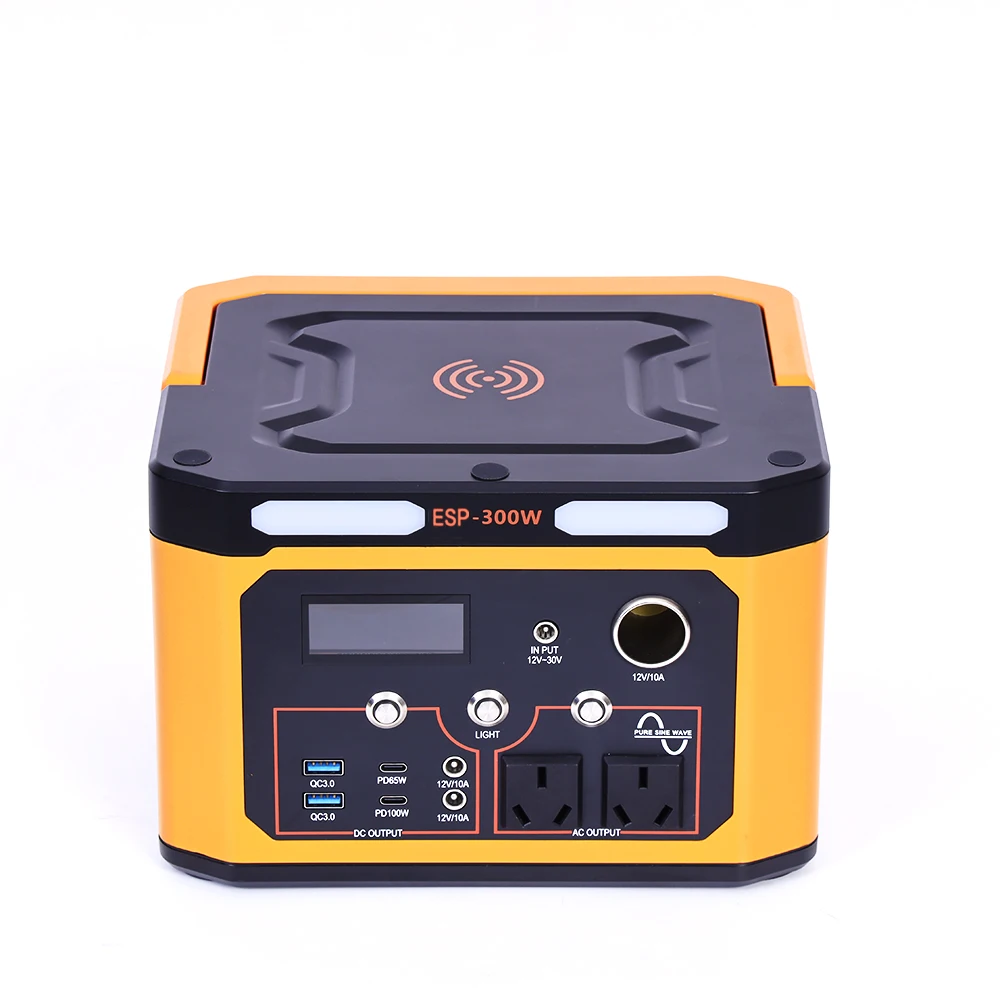 86400mAhPortable Power Station Lifepo4 Battery Power Bank 300w Outdoor Solar Generator Energy Storage Power Supply