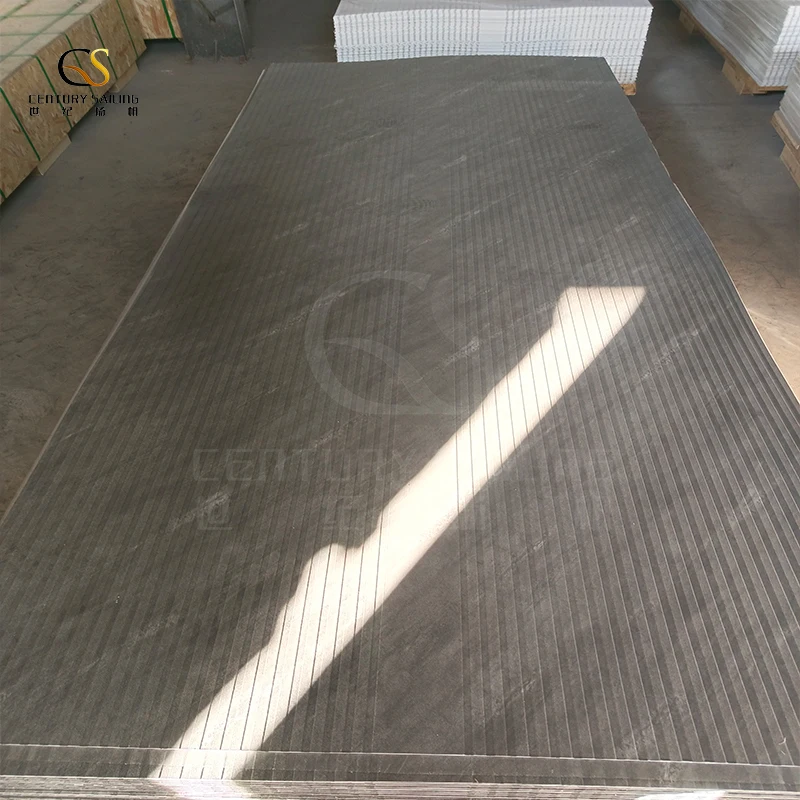 1220x2440mm 2.8mm waterproof UV marble panel for wall panel for Living room PVC marble alternative board production