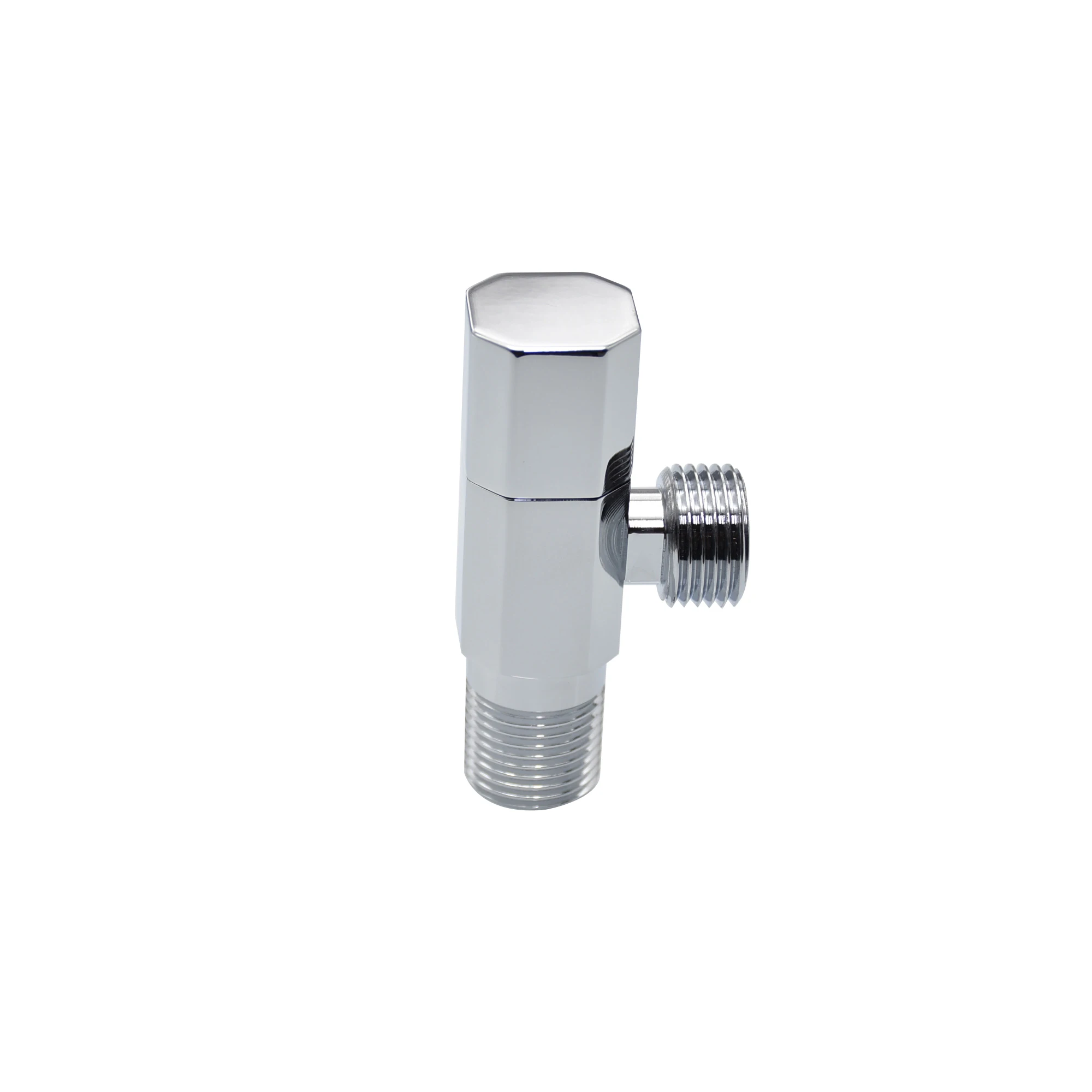 Brushed Nickel 1/2 Inch Wall Mounted Wash Basin Brass Angle Valve