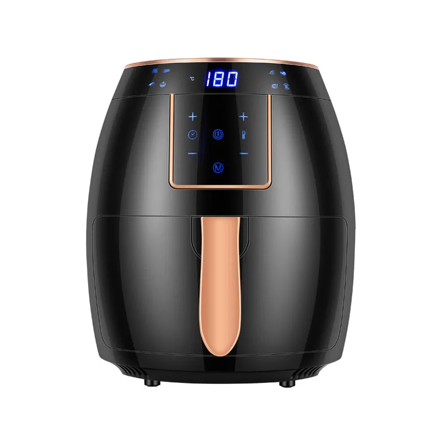 100-240V air fryer touch screen control household large-capacity electric fryer easy to clean European standard 5.5L air fryer