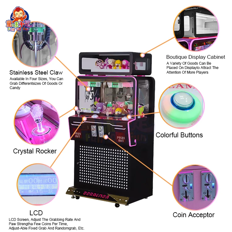 Hot Selling Prize Machine Doll Toy Gift Vending Claw Game Machine Arcade Crane Machine With Good Price