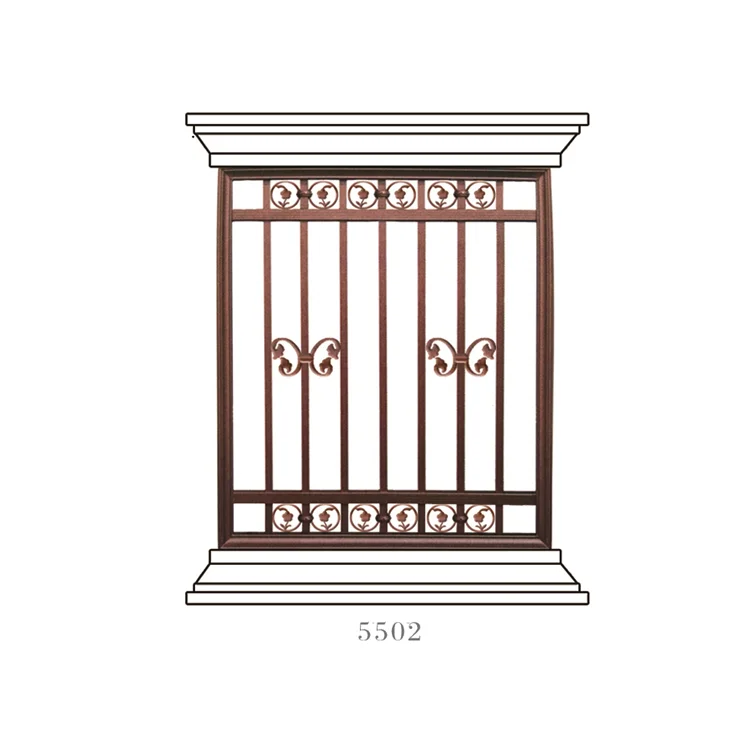 Luxury wrought iron window lattice design grille screen