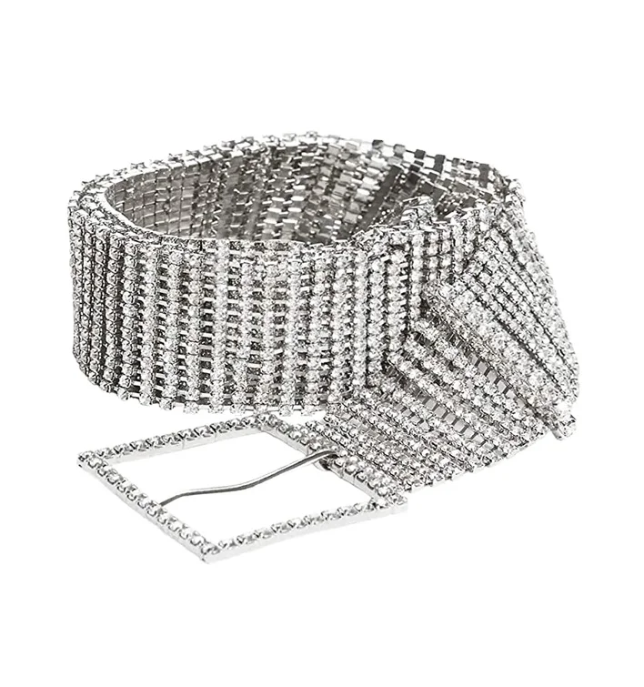 Женские туфли со стразами, с украшением в виде кристаллов цепи тoнким рeмeшкoм сверкающие ремни