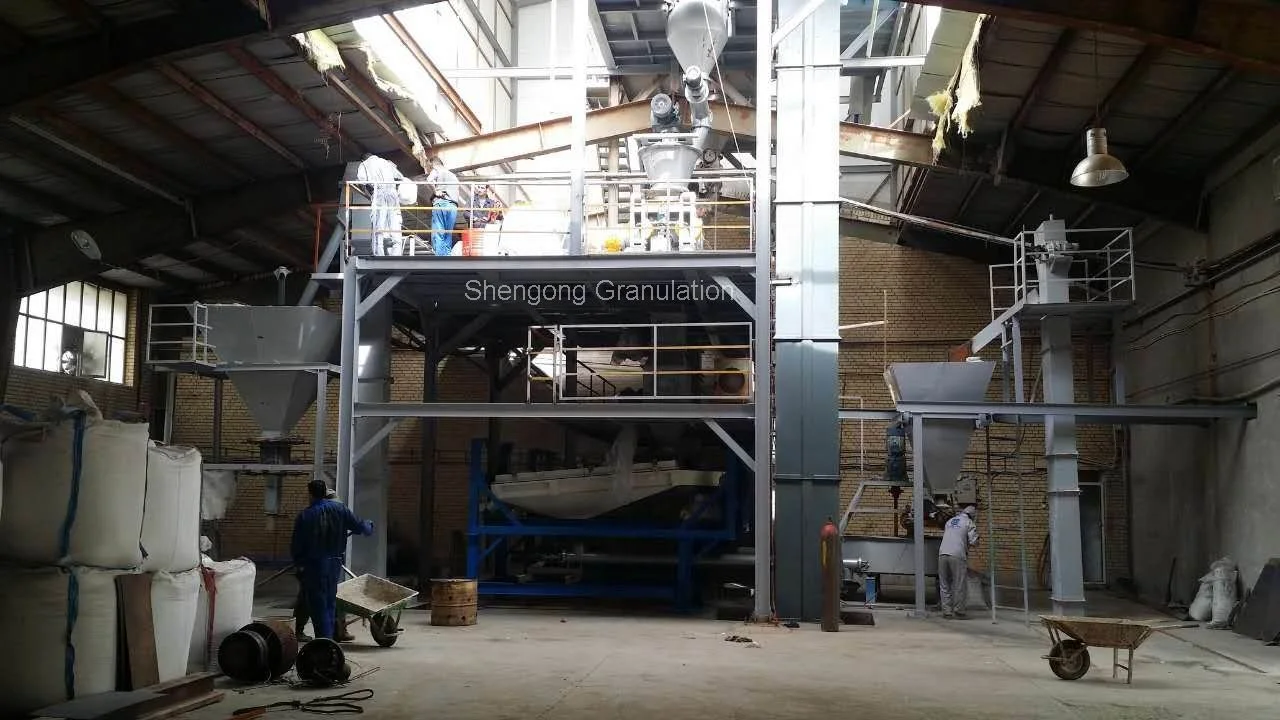 Mineral / inorganic fertilizer doubler roller hydraulic mechanical compaction granulator machine for chemicals