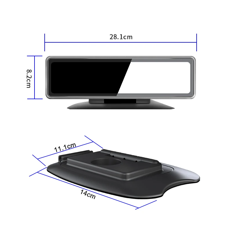 12 Inch 4 Cams Record Night Vision Car Video Recorder 360 Degree View Touch Screen Smart Mirror DVRs 4 Split Display