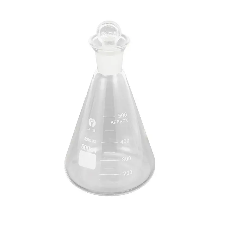 High Quality Laboratory Use Glassware 50ml 100ml 200ml 500ml 1000ml 2000ml Conical Flask 50ml