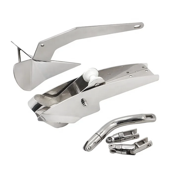 Shenghui Ss316 Stainless Steel Mirror Polish Delta Anchor Sail Ship Boat Anchor Marine Anchor
